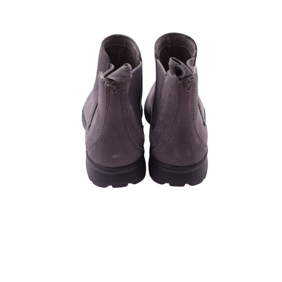 NWOB Vionic Evergreen Ankle Bootie Boots Sz 6 Gray Leather Pull On Cushioned - Picture 5 of 10